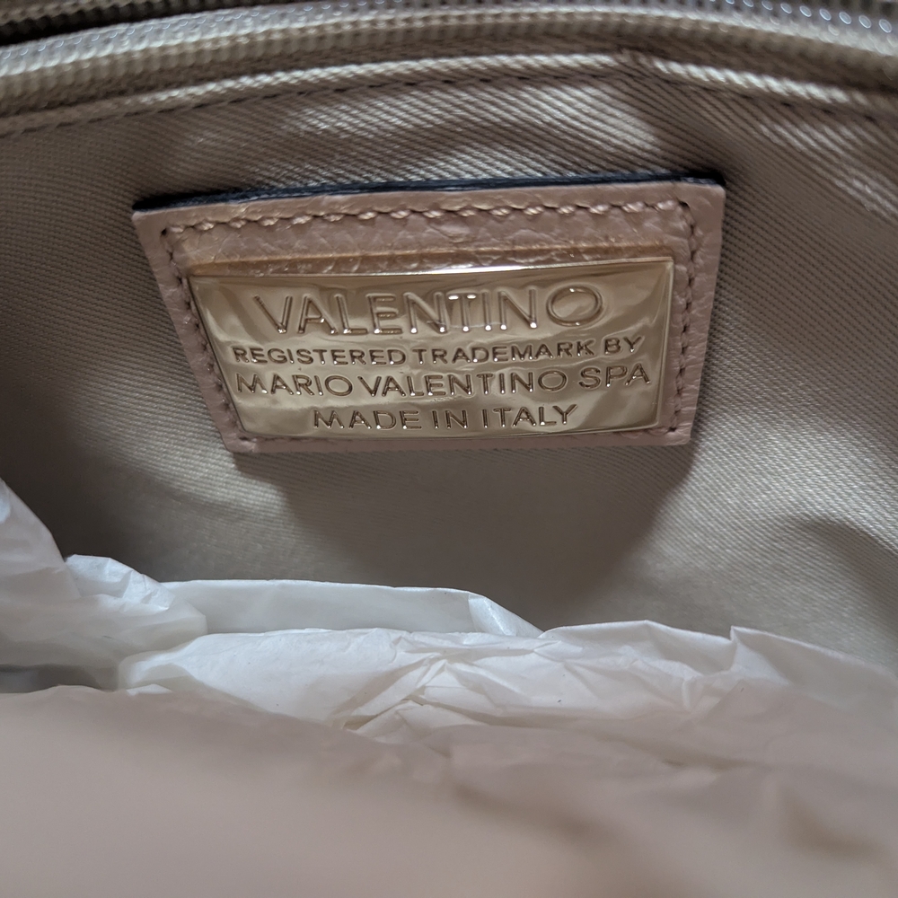 Valentino By Mario Valentino Rock Estelle Leather Tote Bag Pink - Picture 8 of 8